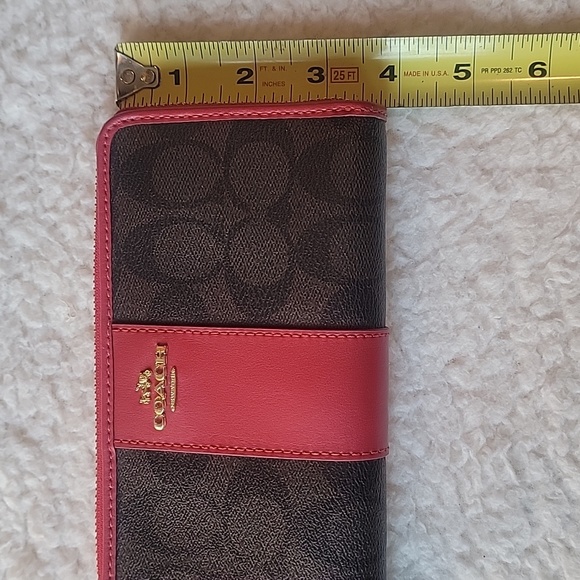 Coach long zip around wallet signature canvas - Picture 7 of 7